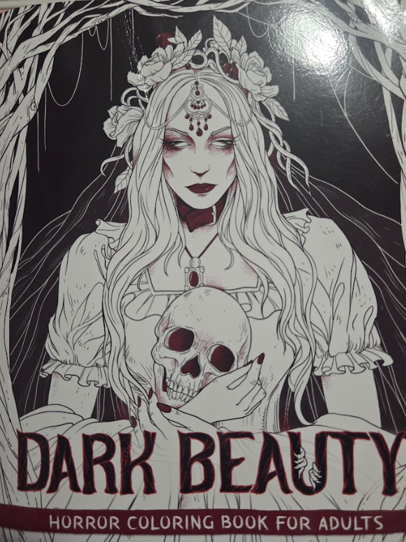 Dark Beauty, Horro coloring book for adults cover