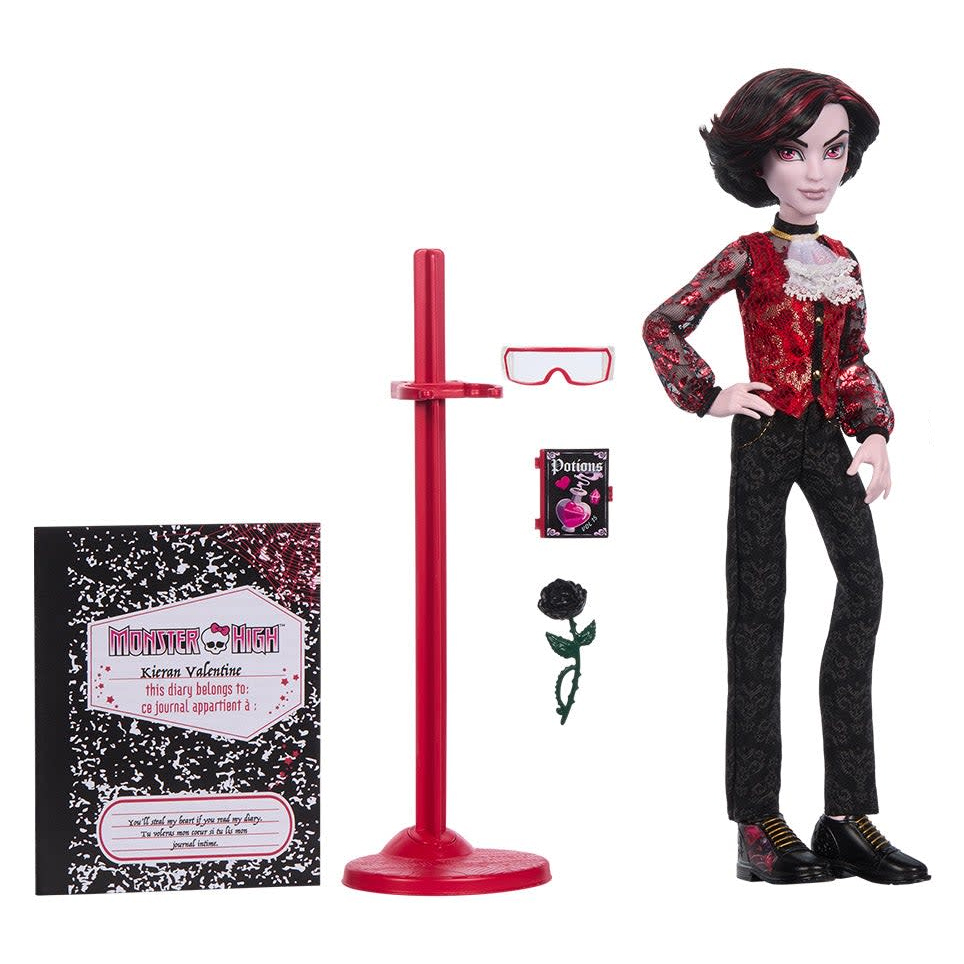  Scarah Screams, Monster High Kieran Valentine and Spelldon Cauldronello Dolls 2-Pack 