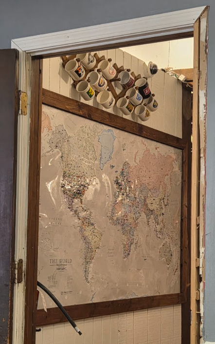 Map showing where the restaurant visitors came from